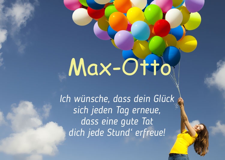 Gedicht zum geburtstag fr Max-Otto