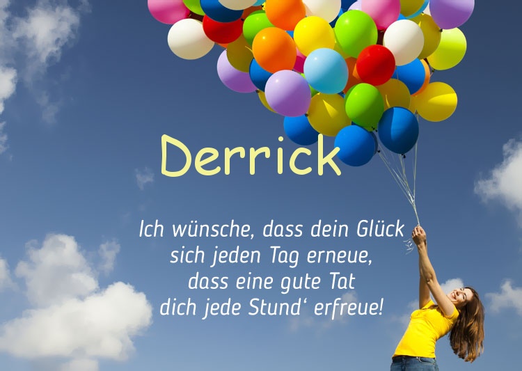 Gedicht zum geburtstag fr Derrick