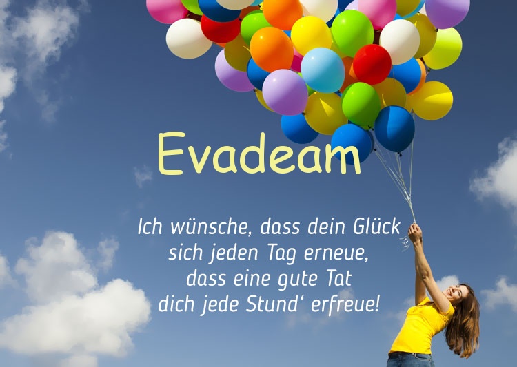 Gedicht zum geburtstag fr Evadeam