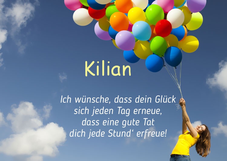 Gedicht zum geburtstag fr Kilian