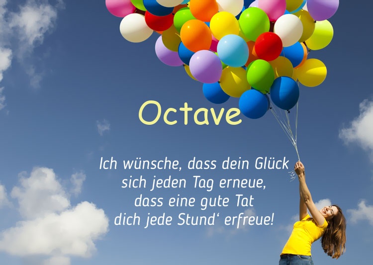 Gedicht zum geburtstag fr Octave