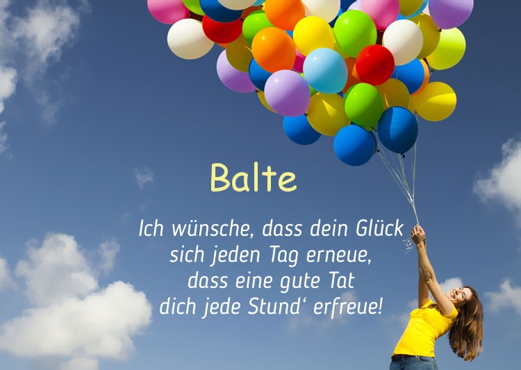 Gedicht zum geburtstag fr Balte