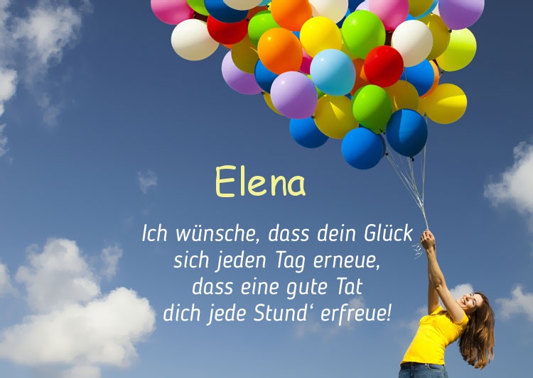 Gedicht zum geburtstag fr Elena