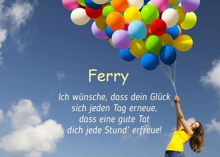 Gedicht zum geburtstag fr Ferry