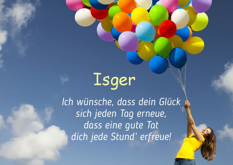 Gedicht zum geburtstag fr Isger