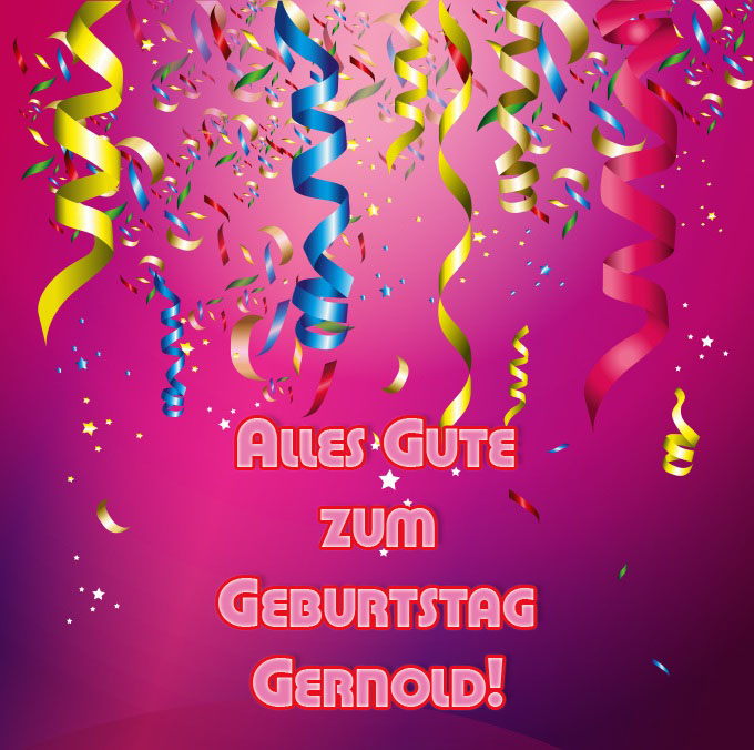 Alles Gute zum Geburtstag, Gernold