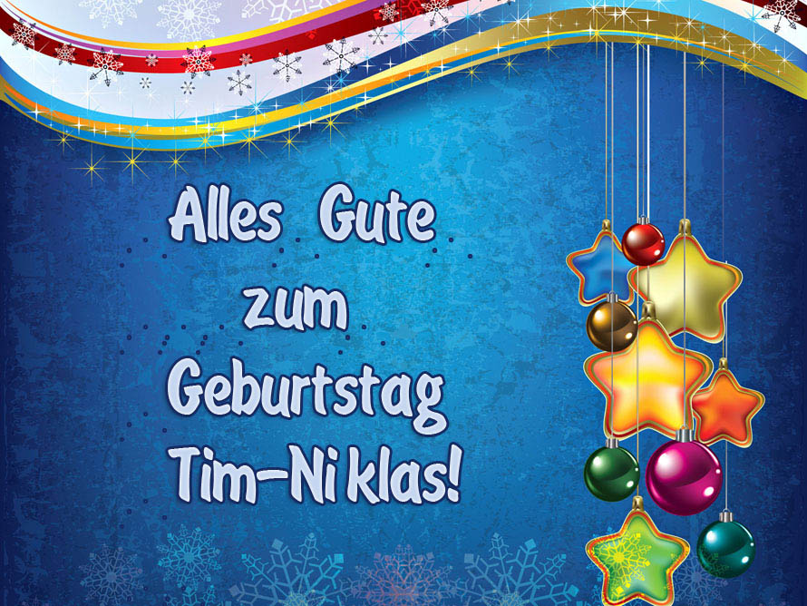 Bild: Alles Gute zum Geburtstag, Tim-Niklas!