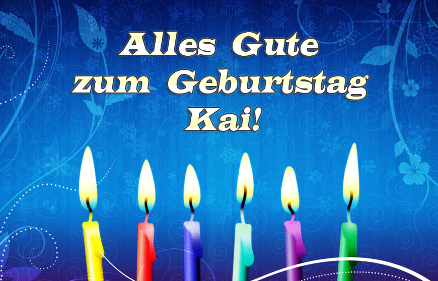 Bild: Alles Gute zum Geburtstag, Kai!