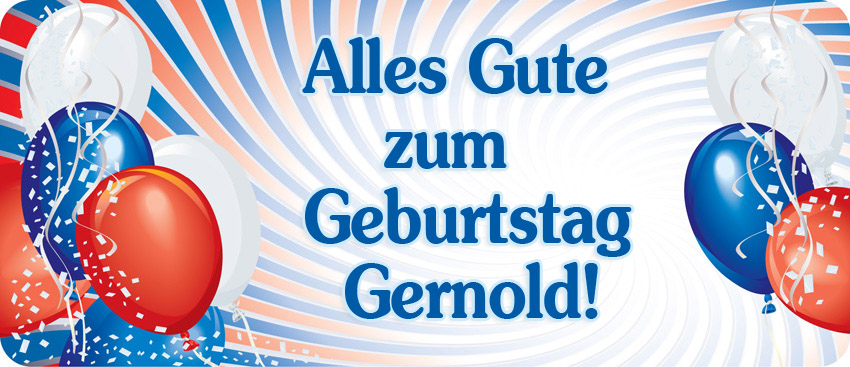 Alles Gute zum Geburtstag, Gernold!