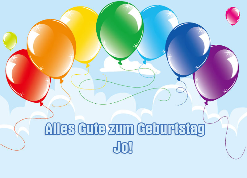 Alles Gute zum Geburtstag, Jo! Alles Gute zum Geburtstag, Jo!