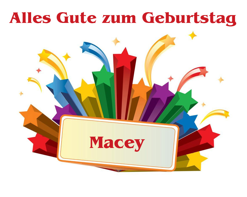 Alles Gute zum Geburtstag, Macey!