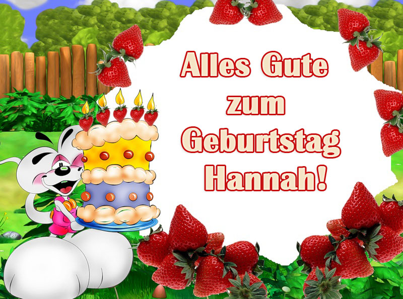 Alles Gute zum Geburtstag, Hannah!