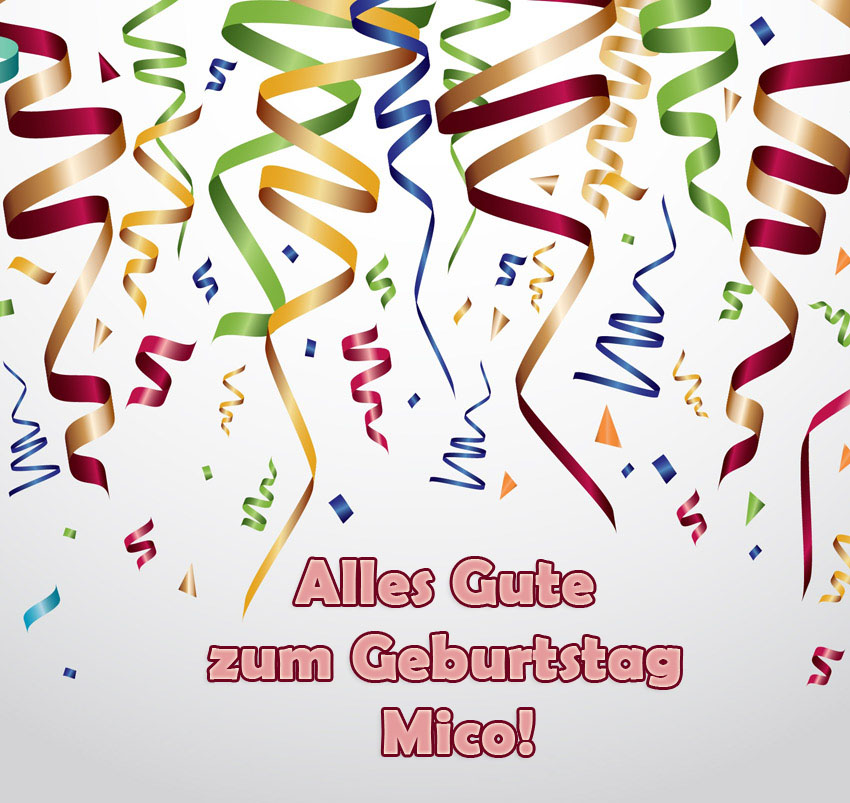 Alles Gute zum Geburtstag, Mico!