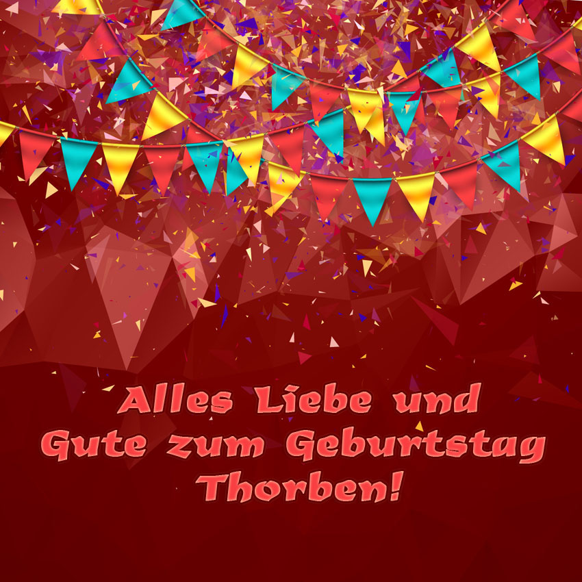 Alles Liebe und Gute zum Geburtstag, Thorben!
