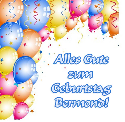 Alles Gute zum Geburtstag, Bermond!