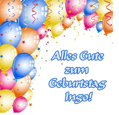 Alles Gute zum Geburtstag, Ingo!