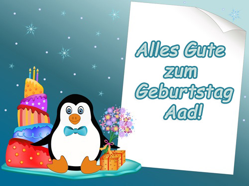 Aad, Alles Gute zum Geburtstag!