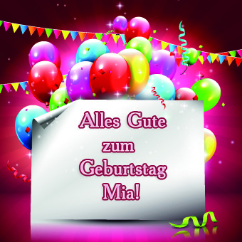 Alles Gute zum Geburtstag, Mia!