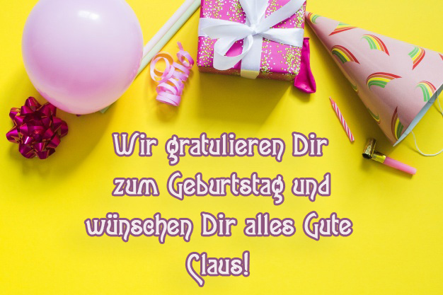 Claus, wier gratuliere Dir zum Geburtstag!