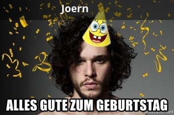 Geburtstagsgre fr Joern von Jon Snow