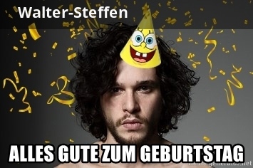 Geburtstagsgre fr Walter-Steffen von Jon Snow