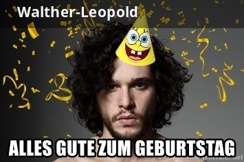 Geburtstagsgre fr Walther-Leopold von Jon Snow