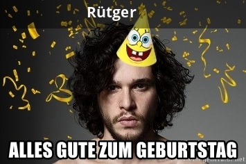 Geburtstagsgre fr Rtger von Jon Snow