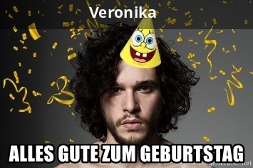 Geburtstagsgre fr Veronika von Jon Snow