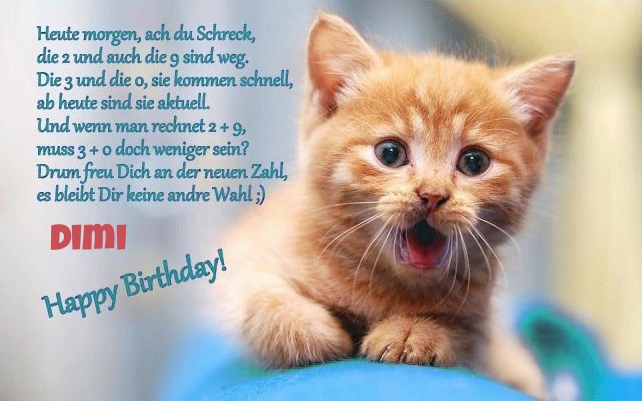 Alles Gute zum Geburtstag Gedicht fr Dimi