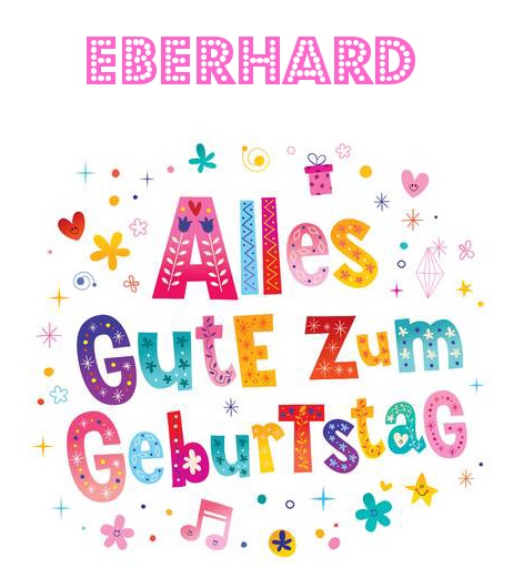 Bunte Geburtstagsgre fr Eberhard