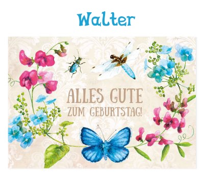 Alles Gute zum Geburtstag des kleinen Bildes fr Walter