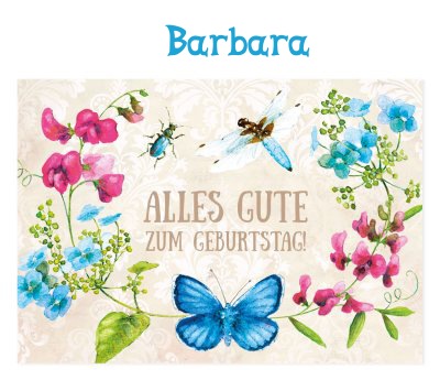 Alles Gute zum Geburtstag des kleinen Bildes fr Barbara