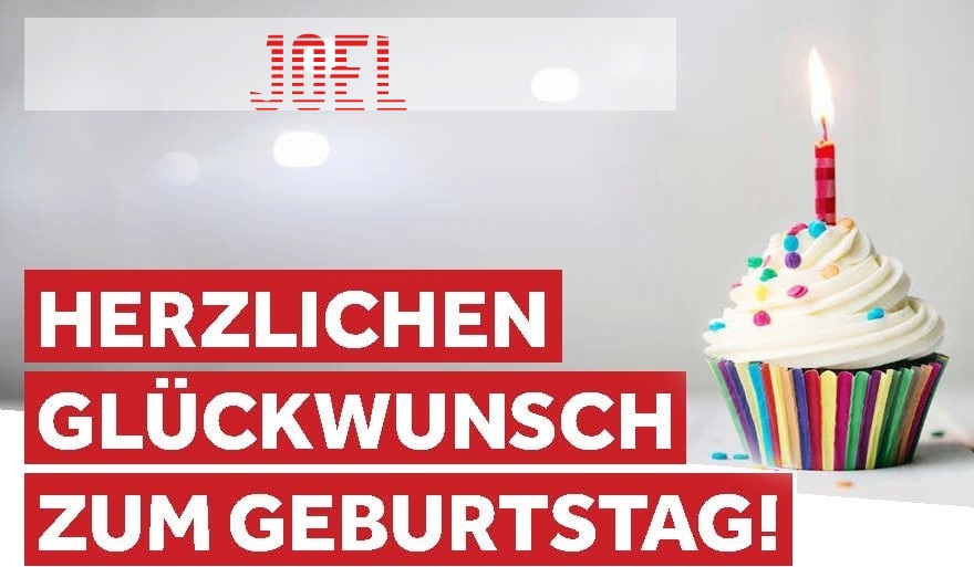 Herzlichen Glckwunsch zum Geburtstag fr Joel