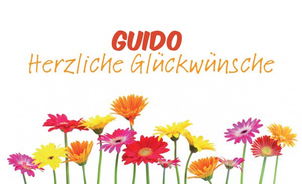 Guido, Herzliche Glckwunsche!