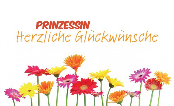 Prinzessin, Herzliche Glckwunsche!