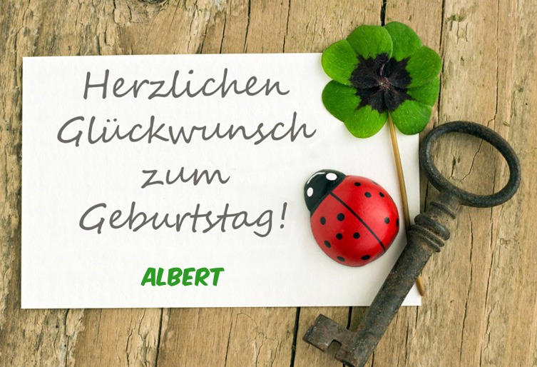 Albert, Herzlichen Glckwunsch zum Geburtstag!