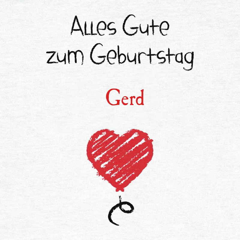 Herzlichen Glckwunsch zum Geburtstag, Gerd