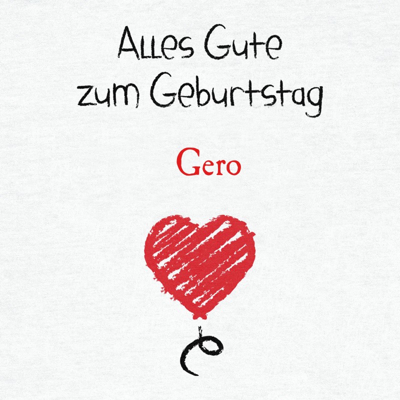 Herzlichen Glckwunsch zum Geburtstag, Gero