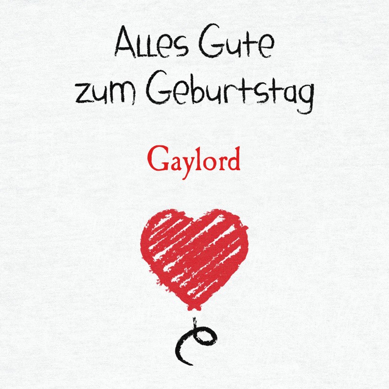 Herzlichen Glckwunsch zum Geburtstag, Gaylord