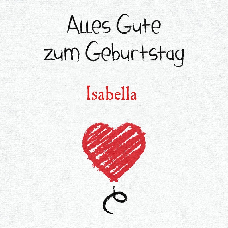 Herzlichen Glckwunsch zum Geburtstag, Isabella