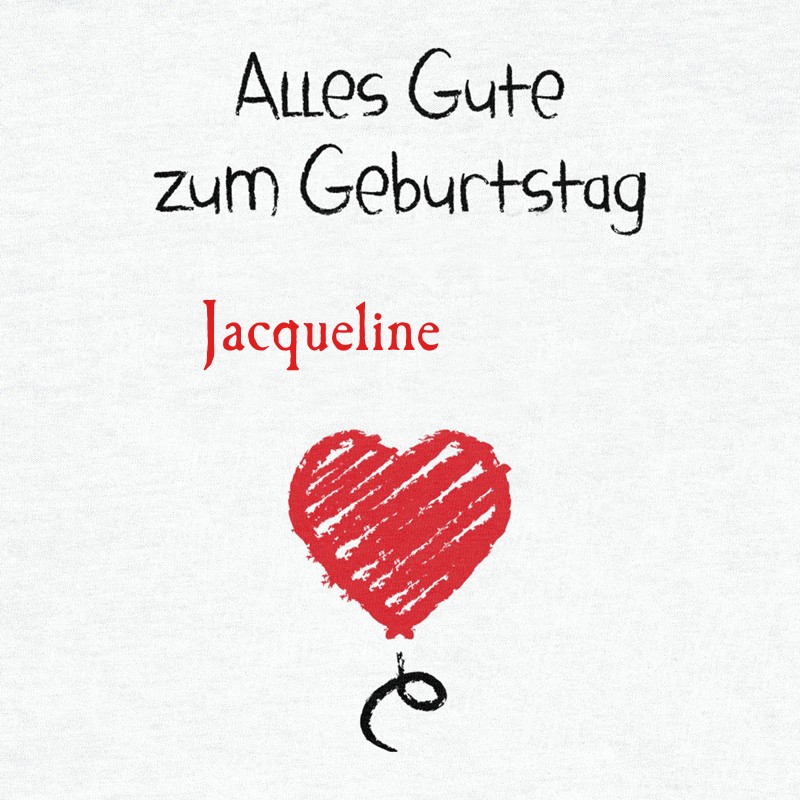 Herzlichen Glckwunsch zum Geburtstag, Jacqueline