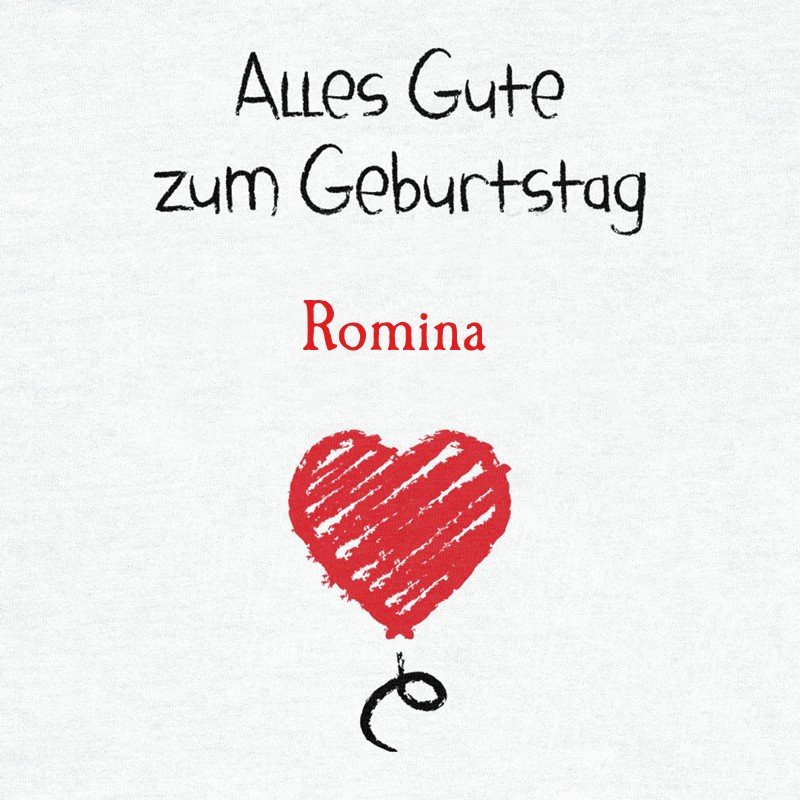 Herzlichen Glckwunsch zum Geburtstag, Romina