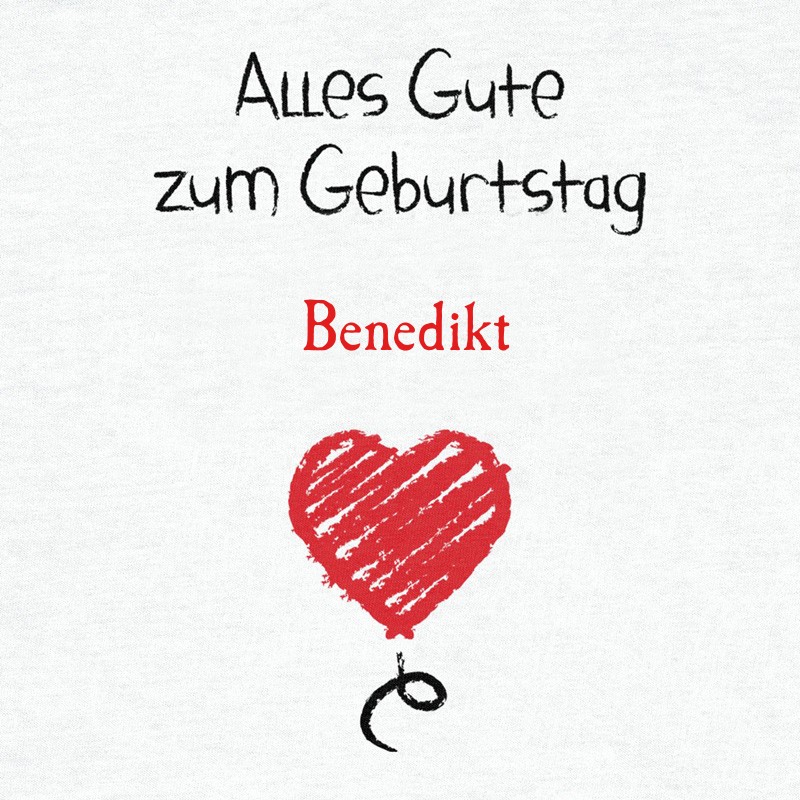 Herzlichen Glckwunsch zum Geburtstag, Benedikt