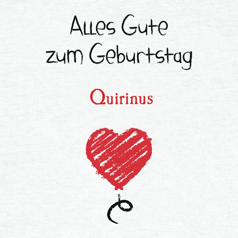 Herzlichen Glckwunsch zum Geburtstag, Quirinus