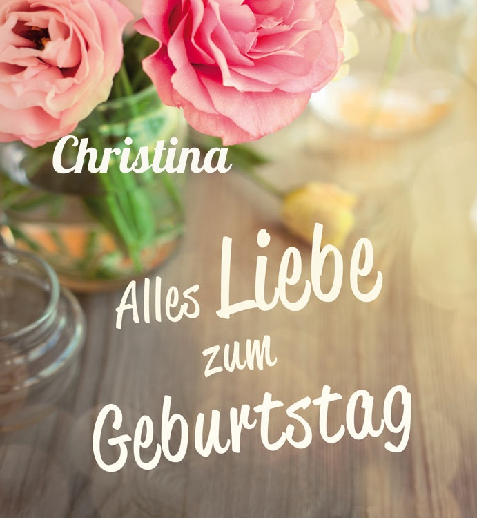 Alles Liebe zum Geburtstag Christina!