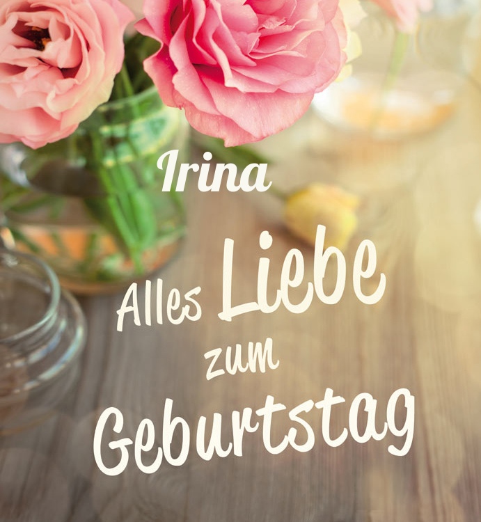 Alles Liebe zum Geburtstag Irina!