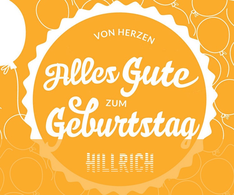 Von Hercen Alles Gute zum Geburtstag Hillrich!