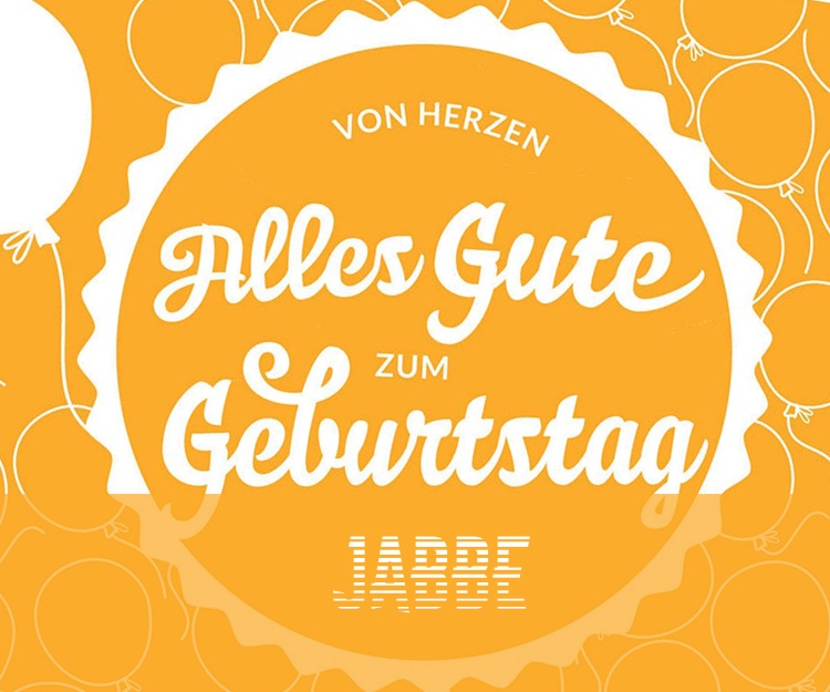 Von Hercen Alles Gute zum Geburtstag Jabbe!