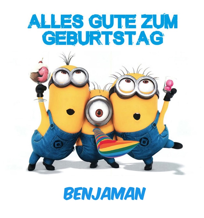 Alles Gute zum Geburtstag von Minions für Benjaman Alles Gute zum Geburtstag von Minions für Benjaman