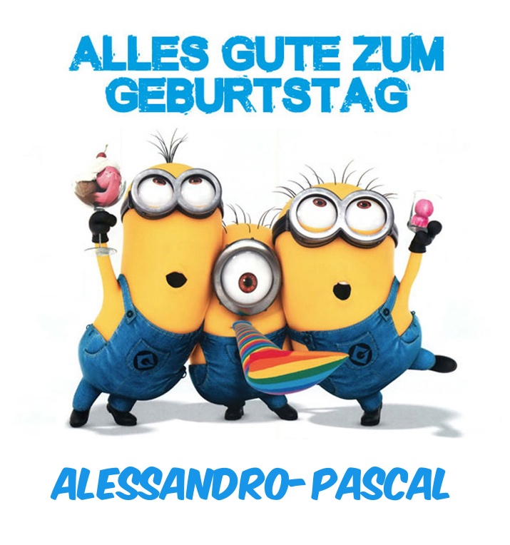 Alles Gute zum Geburtstag von Minions fr Alessandro-Pascal